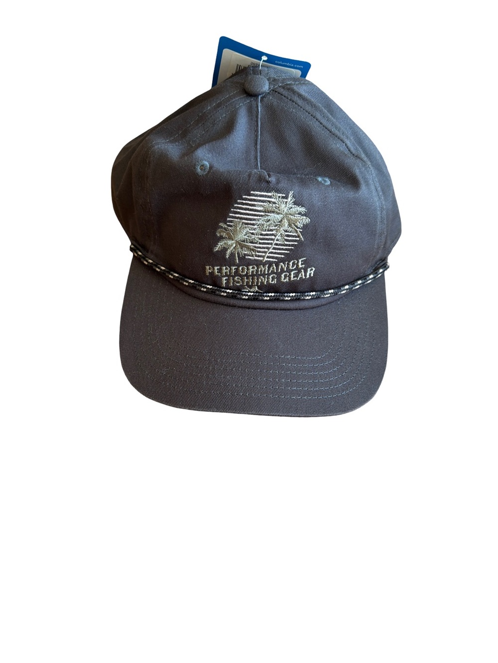 Performance Fishing Gear Palm Tree Rope-Accent Cap - Dark Gray